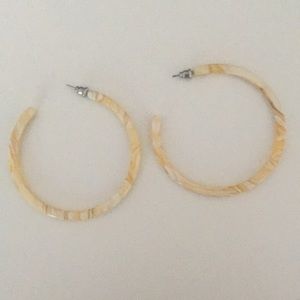 Machete hoop earrings